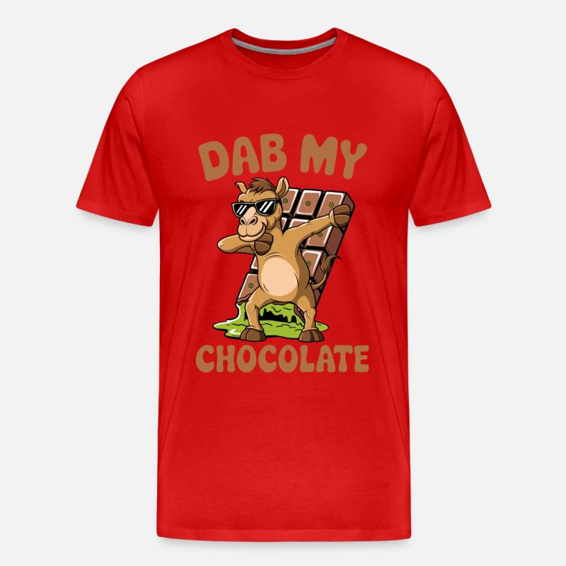 Dubai Dab my Chocolate - Männer Premium Bio T-Shirt - Rot