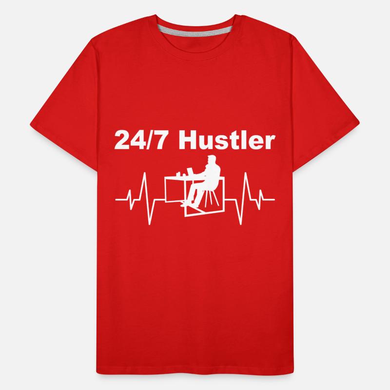 24/7 Hustler – Work Mode On Men's Premium Organic T-Shirt