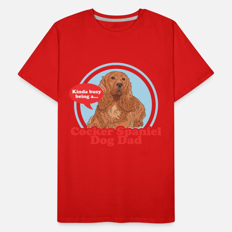 Cocker Spaniel Dad Cocker Spaniel Cadeaux T-shirt bio Premium Homme