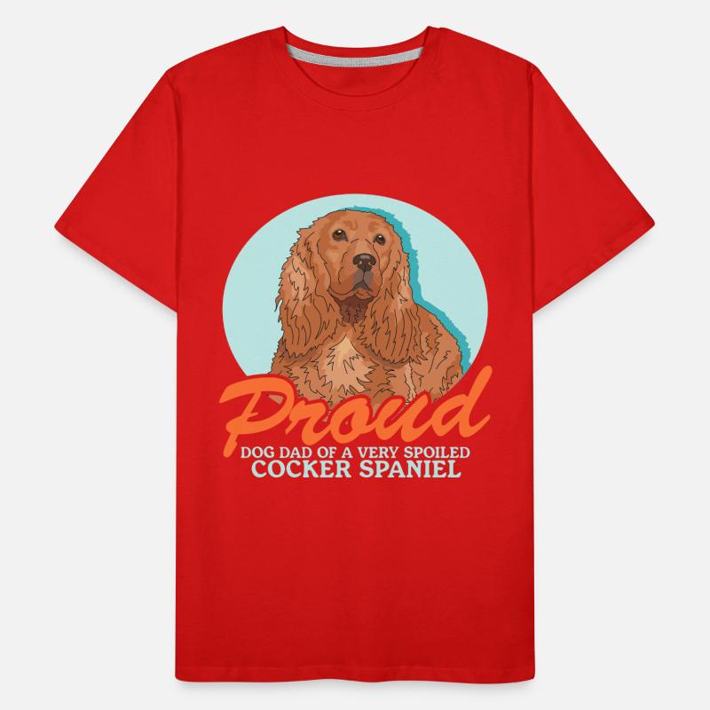 Cocker Spaniel Dad Cocker Spaniels Gift Men's Premium Organic T-Shirt