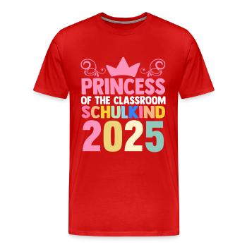 Kita Farewell First Grade School Enrollment 2025 - Men's Premium Organic T-Shirt - red - Front - Damien (186cm)