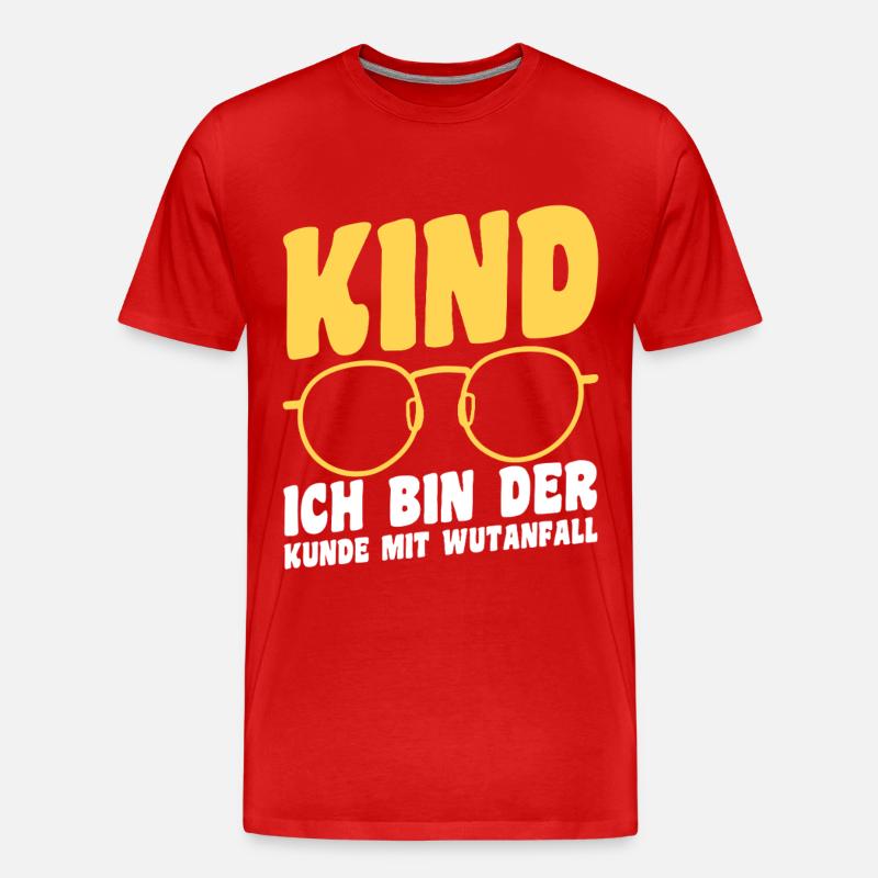 Tochter Sohn - Männer Premium Bio T-Shirt - Rot