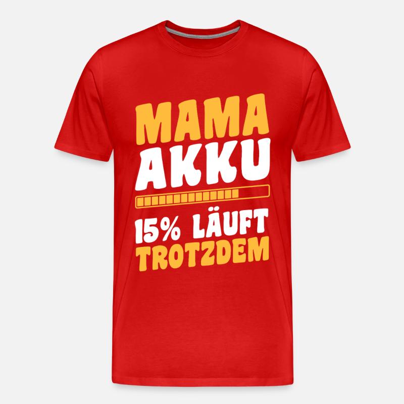 Mutter Team Mama - Männer Premium Bio T-Shirt - Rot