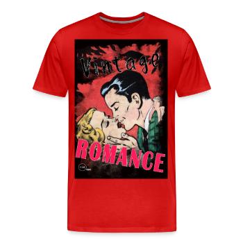 VINTAGE ROMANCE 4 von Yume Origins - Männer Premium Bio T-Shirt - Rot - Vorne - Damien (186cm)