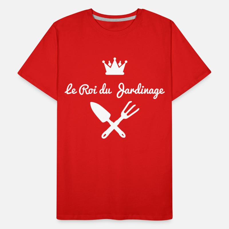 roi jardinage version 1 T-shirt bio Premium Homme