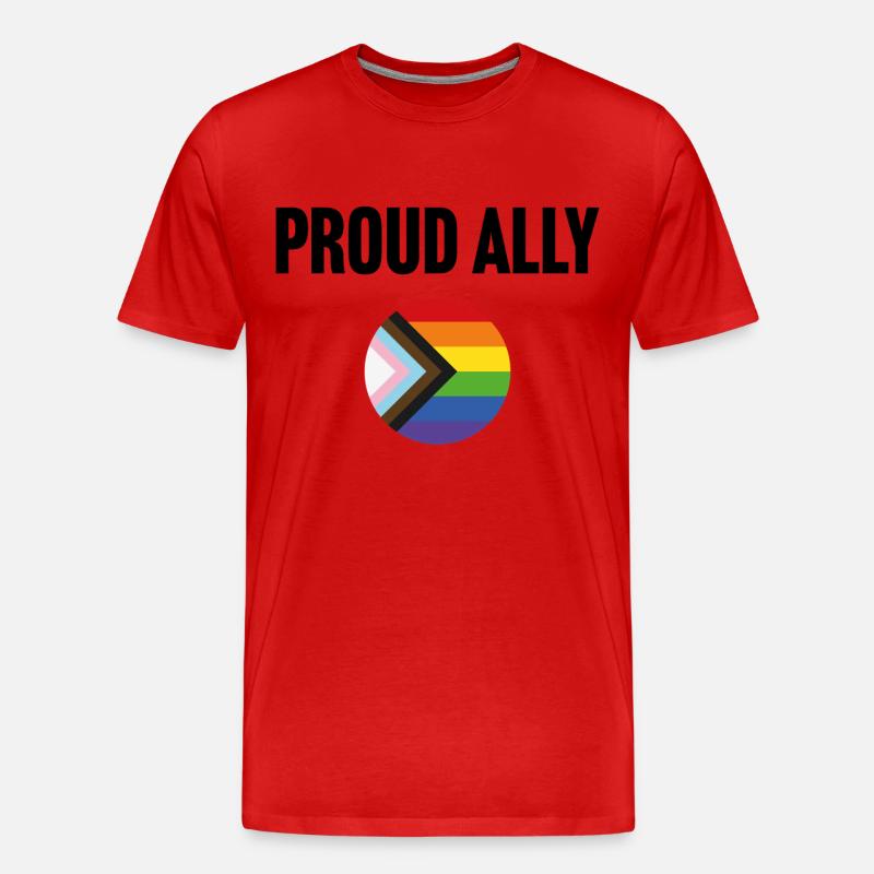 Stolzer Verbündeter - Männer Premium Bio T-Shirt - Rot