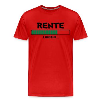 Rente loading Ladebalken - Männer Premium Bio T-Shirt - Rot - Vorne - Damien (186cm)