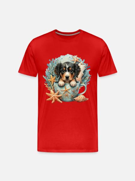 Phoque - T-shirt bio Premium Homme - rouge