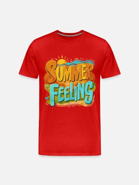Summer Feeling - Men's Premium Organic T-Shirt - red