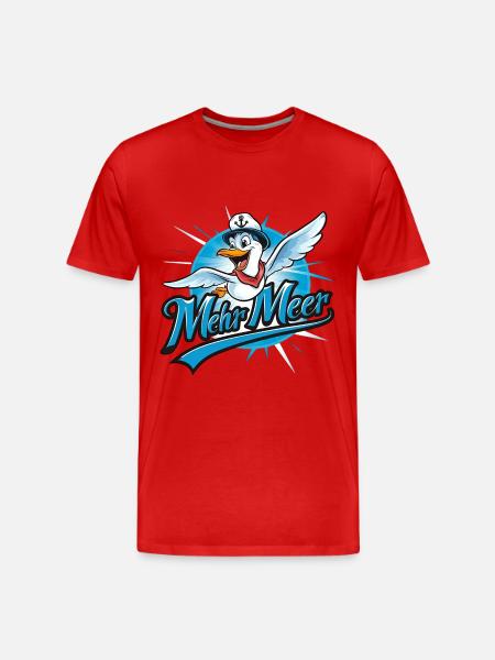 More sea - Men's Premium Organic T-Shirt - red