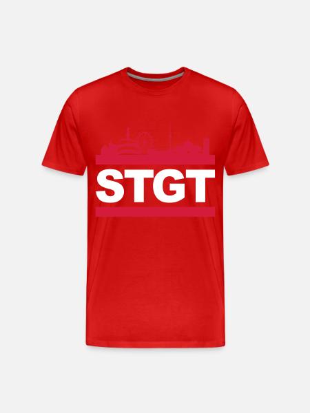 STGT - Männer Premium Bio T-Shirt - Rot