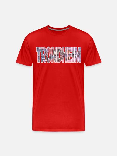 Trondheim - Men's Premium Organic T-Shirt - red