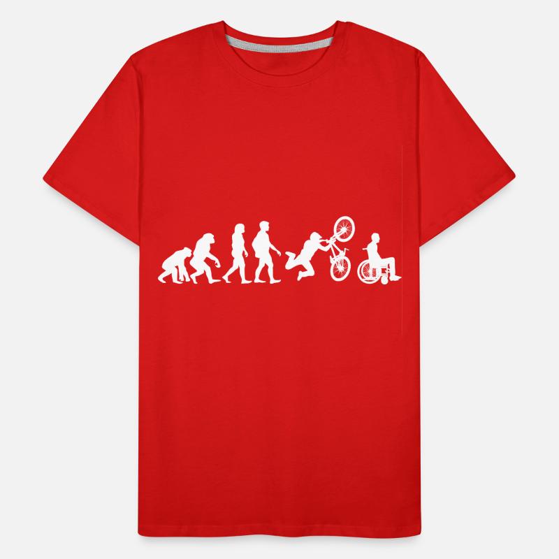 BMX BICYCLE TSHIRT EVOLUTION FUNNY GIFT Men's Premium Organic T-Shirt