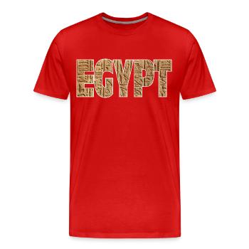 Ägypten - Männer Premium Bio T-Shirt - Rot - Vorne - Damien (186cm)