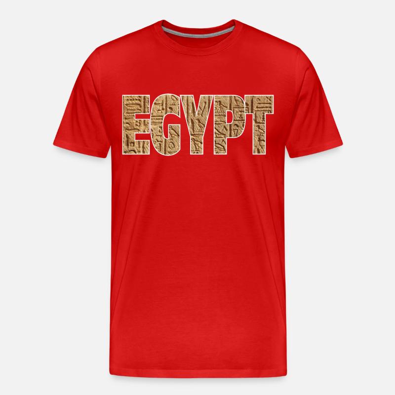 Ägypten - Männer Premium Bio T-Shirt - Rot