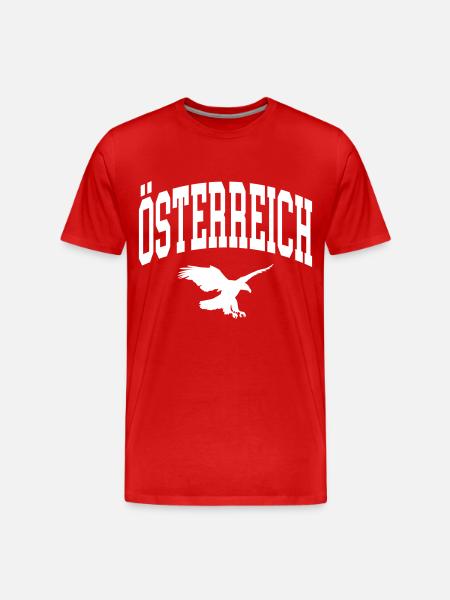 Austria - Men's Premium Organic T-Shirt - red