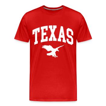 Texas - T-shirt bio Premium Homme - rouge - Devant - Damien (186cm)