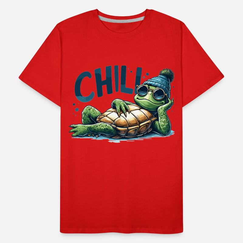 Chill Toad Tortue Cool Chill Cadeau T-shirt bio Premium Homme