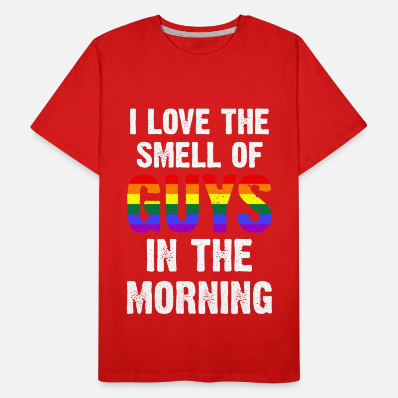 J’aime l’odeur des gars le matin T-shirt bio Premium Homme