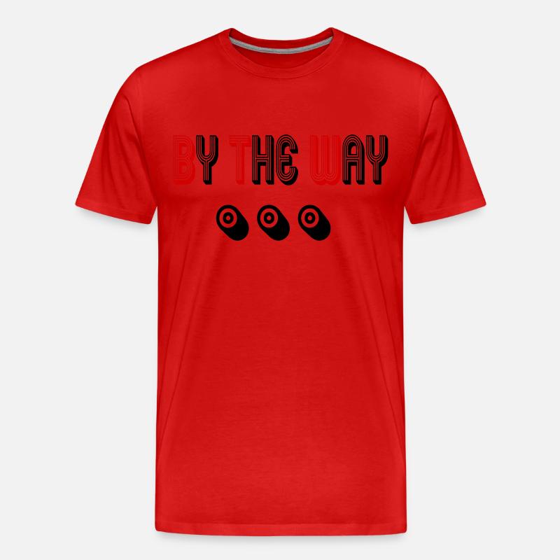 Bye the way - Männer Premium Bio T-Shirt - Rot