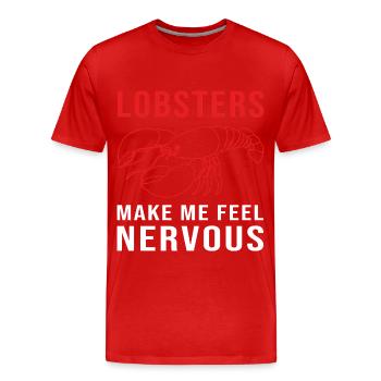 Hummer Meeresfrüchte Lobster Languste - Männer Premium Bio T-Shirt - Rot - Vorne - Damien (186cm)