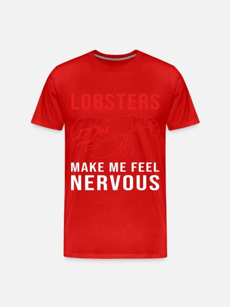 Hummer Meeresfrüchte Lobster Languste - Männer Premium Bio T-Shirt - Rot