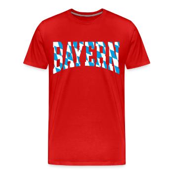 Bayern - Männer Premium Bio T-Shirt - Rot - Vorne - Damien (186cm)