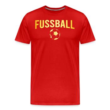 Football Football - T-shirt bio Premium Homme - rouge - Devant - Damien (186cm)
