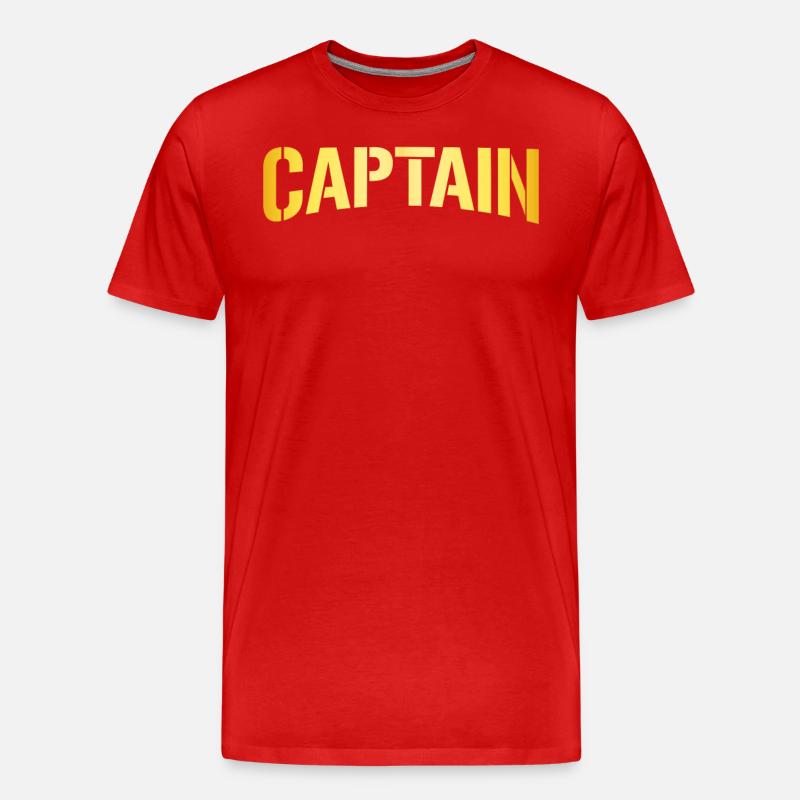 Kapitän Captain - Männer Premium Bio T-Shirt - Rot