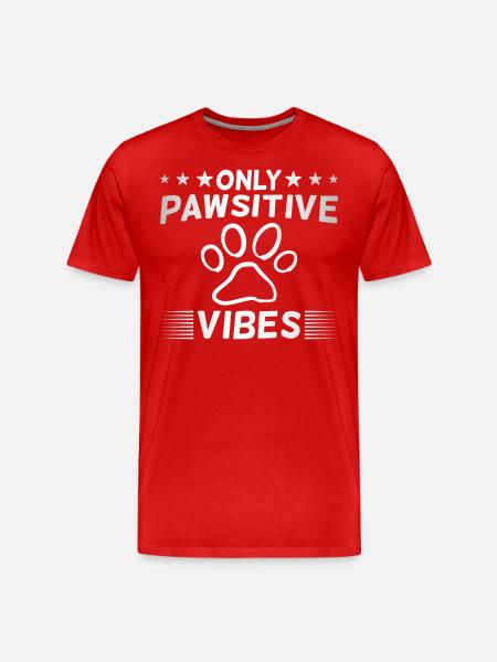 Funny Dog Dog Saying - Men's Premium Organic T-Shirt - red