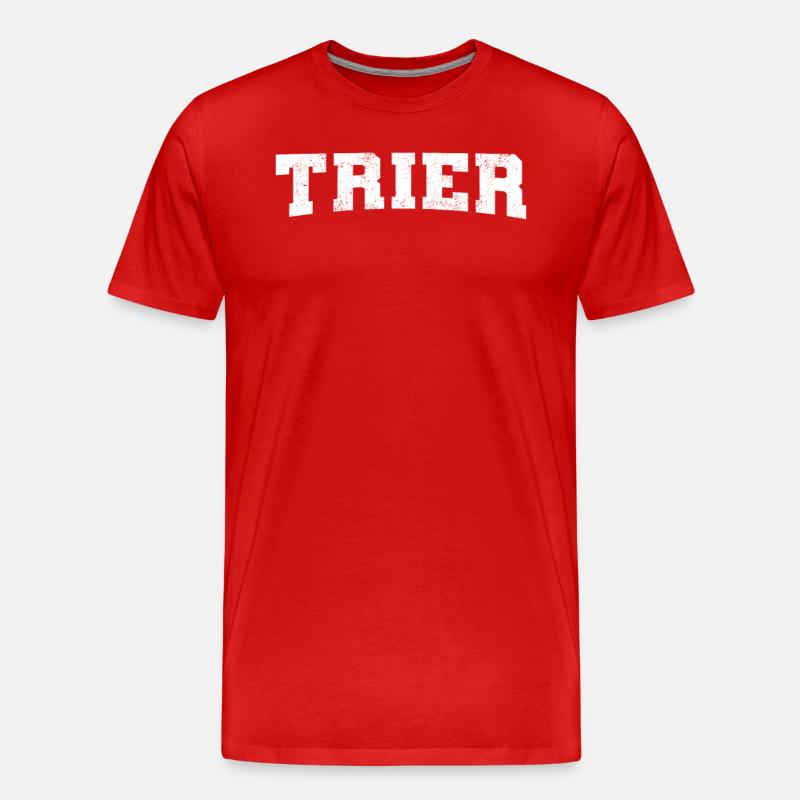 Trier - Männer Premium Bio T-Shirt - Rot