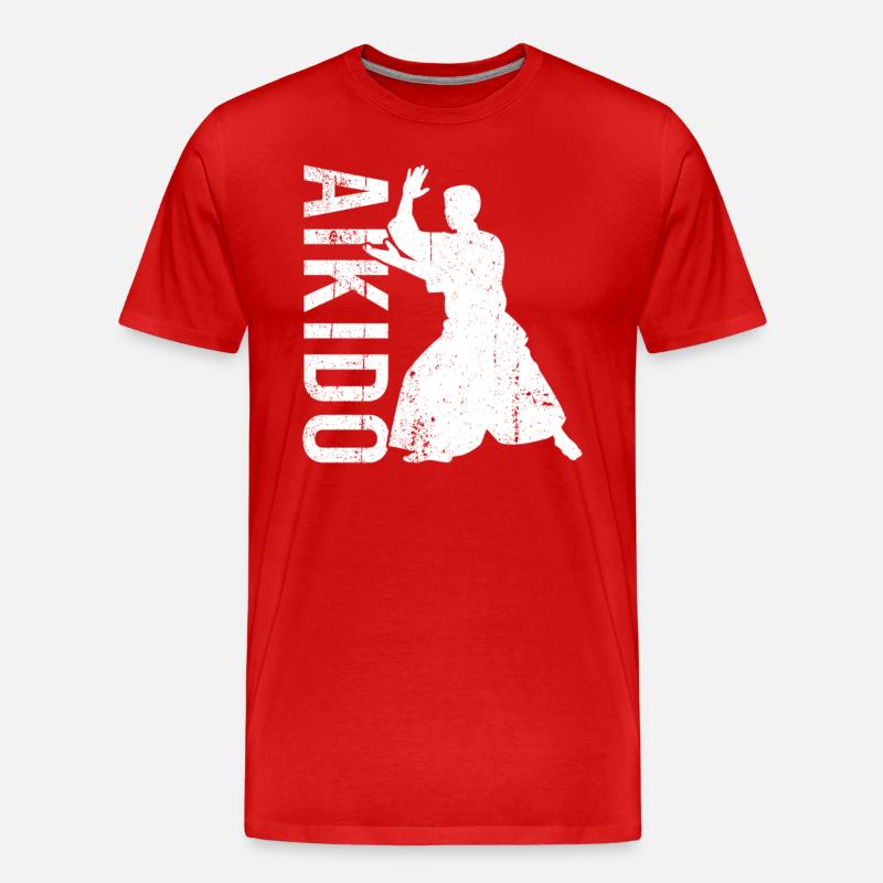 Aikido - Männer Premium Bio T-Shirt - Rot