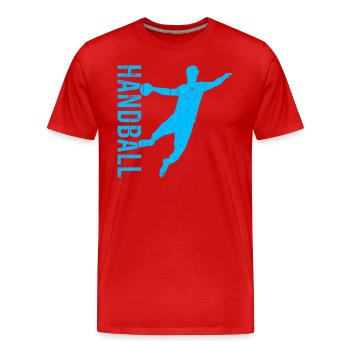 Handball - T-shirt bio Premium Homme - rouge - Devant - Damien (186cm)