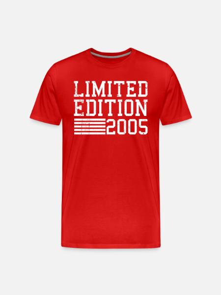 Édition limitée Anniversaire 2005 - T-shirt bio Premium Homme - rouge