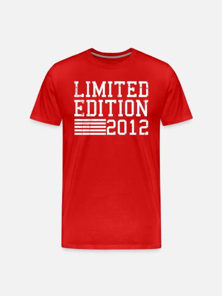 Birthday Limited Edition 2012 - Men's Premium Organic T-Shirt - red