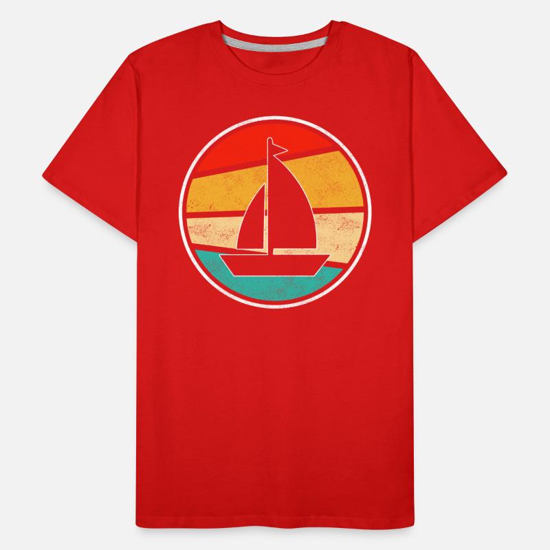 Sailing Retro Men's Premium Organic T-Shirt