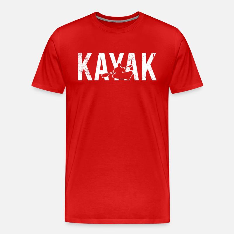 Kayak - Männer Premium Bio T-Shirt - Rot