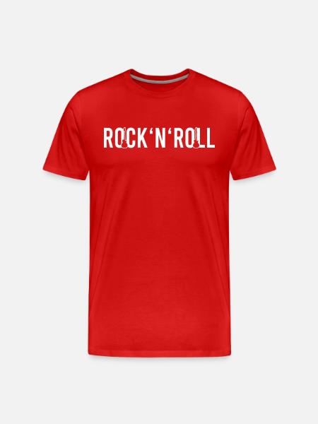 Rock n Roll - Men's Premium Organic T-Shirt - red
