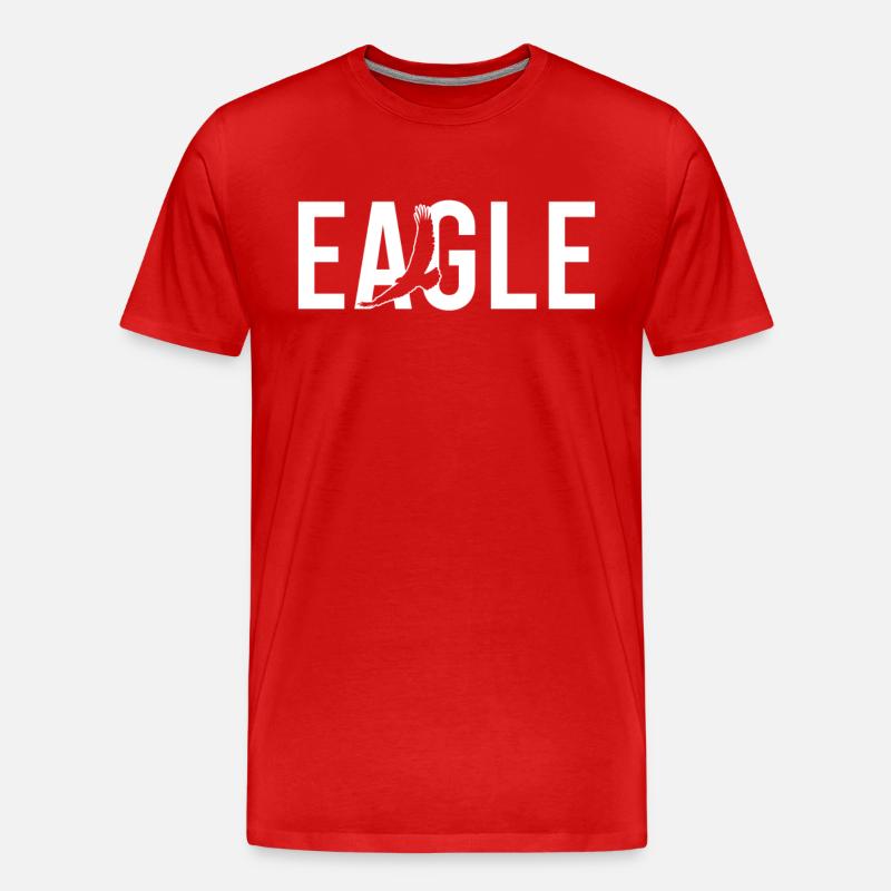Adler eagle - Männer Premium Bio T-Shirt - Rot