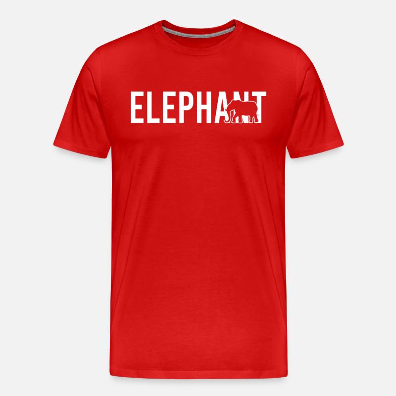 Éléphant éléphant - T-shirt bio Premium Homme - rouge