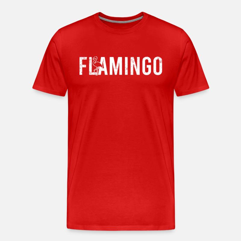 Flamingo - Männer Premium Bio T-Shirt - Rot