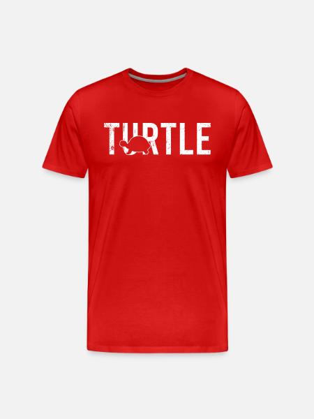 Turtle turtle - Men's Premium Organic T-Shirt - red