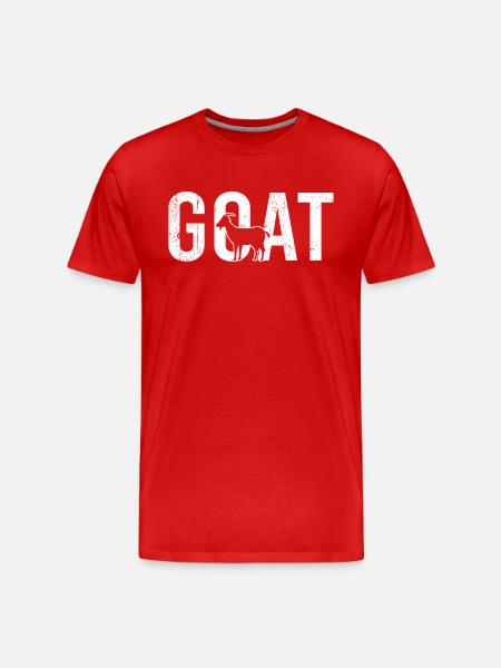 Ziege Goat - Männer Premium Bio T-Shirt - Rot