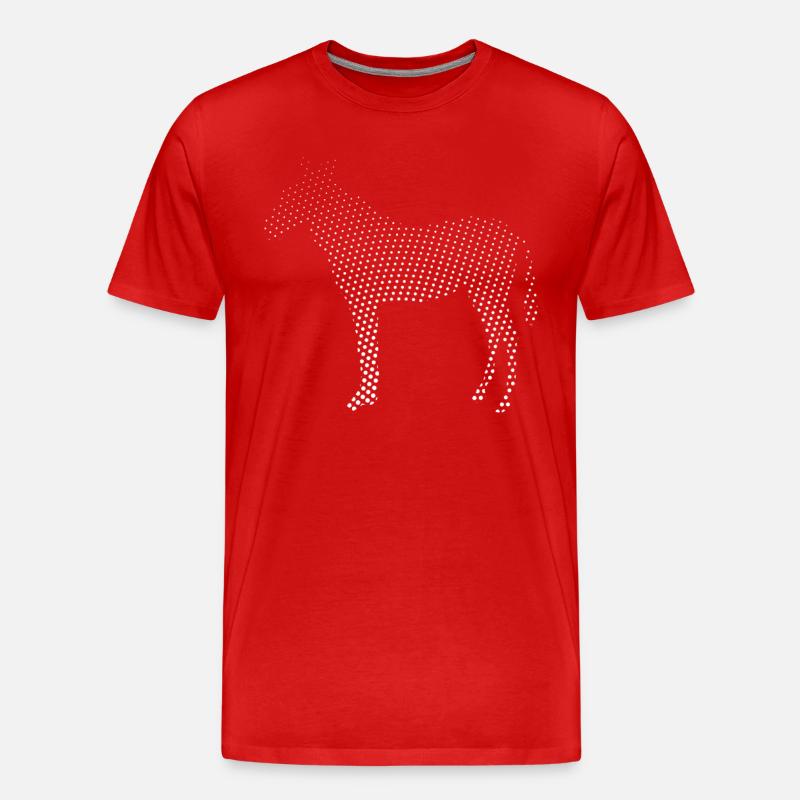 Zebra - Männer Premium Bio T-Shirt - Rot