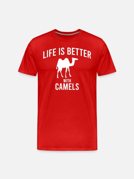 Camel Camel Saying - Men's Premium Organic T-Shirt - red