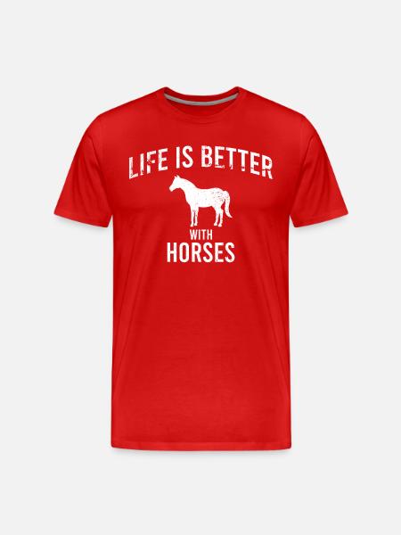 Cheval Cheval Dicton - T-shirt bio Premium Homme - rouge