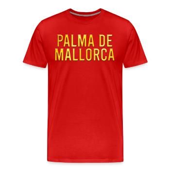 Majorque - T-shirt bio Premium Homme - rouge - Devant - Damien (186cm)