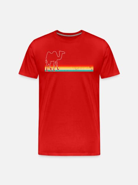 Camel Rétro - T-shirt bio Premium Homme - rouge