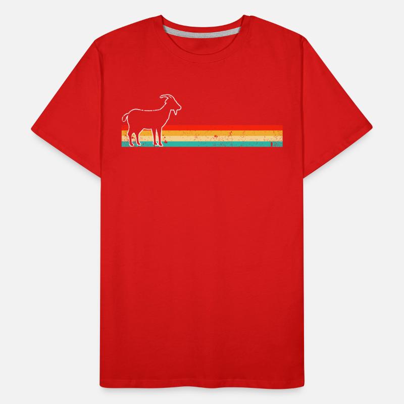 Goat Retro Men's Premium Organic T-Shirt