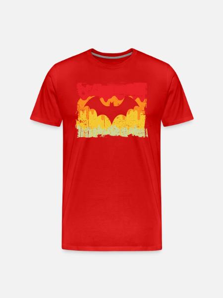Chauve-souris rétro - T-shirt bio Premium Homme - rouge